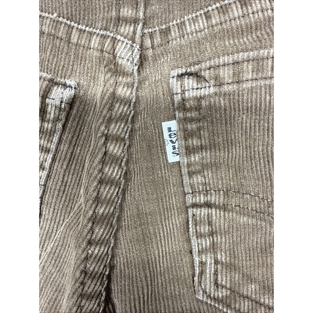 Vintage Levis 419-1529 Brown Corduroy Slim Fit Pants Made in USA 24x26 White Tab - Picture 4 of 16